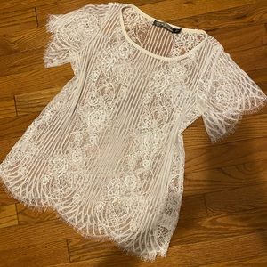 SOLD For love and lemons white lace top